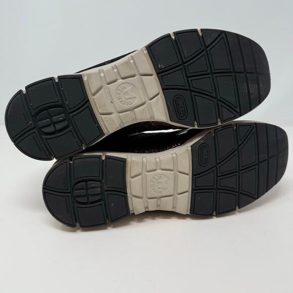 Mephisto YLONA Sneakers Women's 8.5 Marron Patent Leather Accents Metallic - Picture 6 of 13